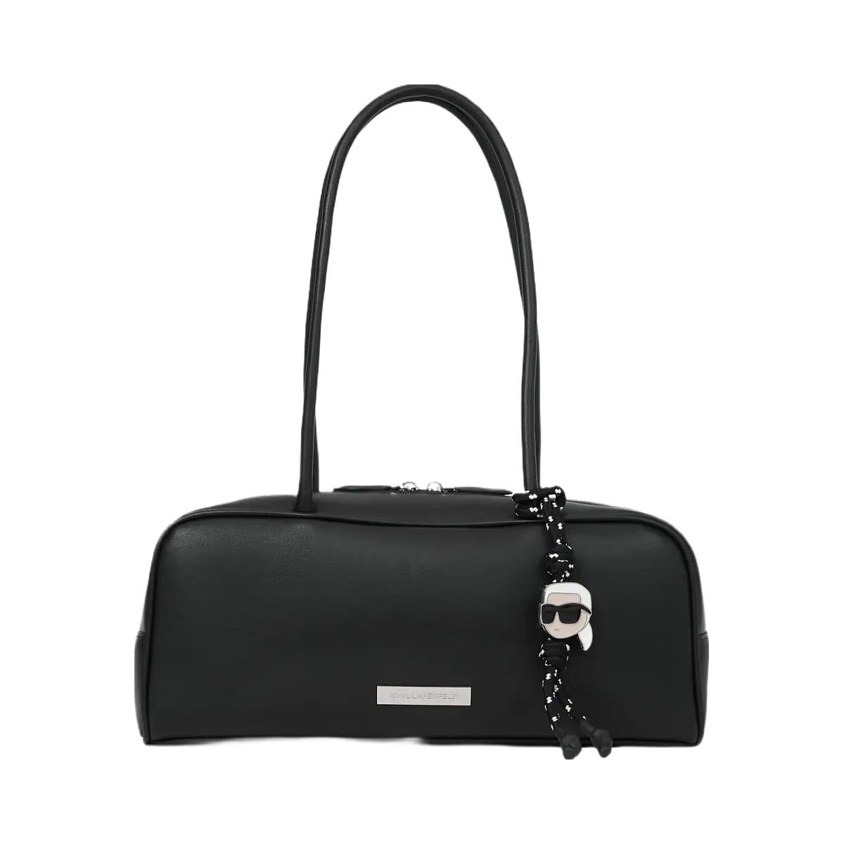 Karl Lagerfeld Ikon Smooth Rectangular Bag Black