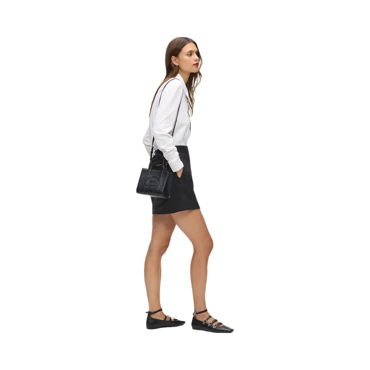 Karl Lagerfeld Rue St-Guillaume Mini Tote Bag Black