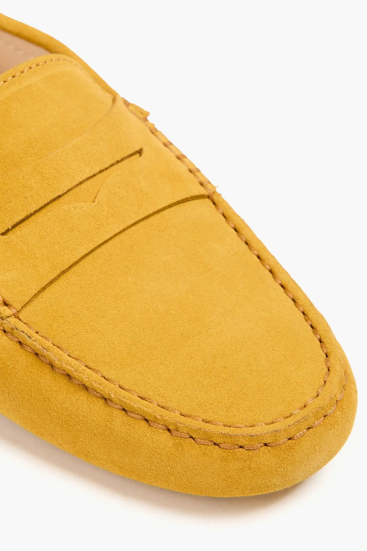 Tod's Gommino Suede Loafers Saffron Women's