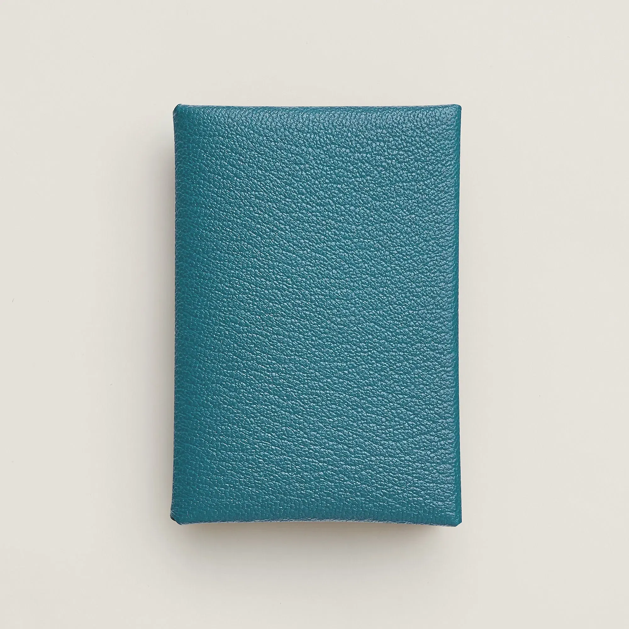 Hermes Calvi Duo Compact Card Holder Jaune Citron