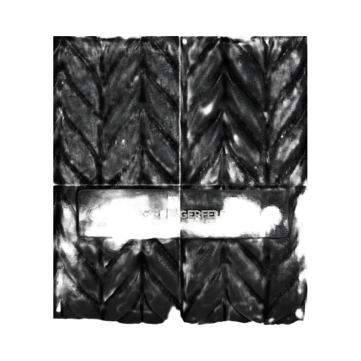 Karl Lagerfeld Weave Hobo Bag Black Nickel