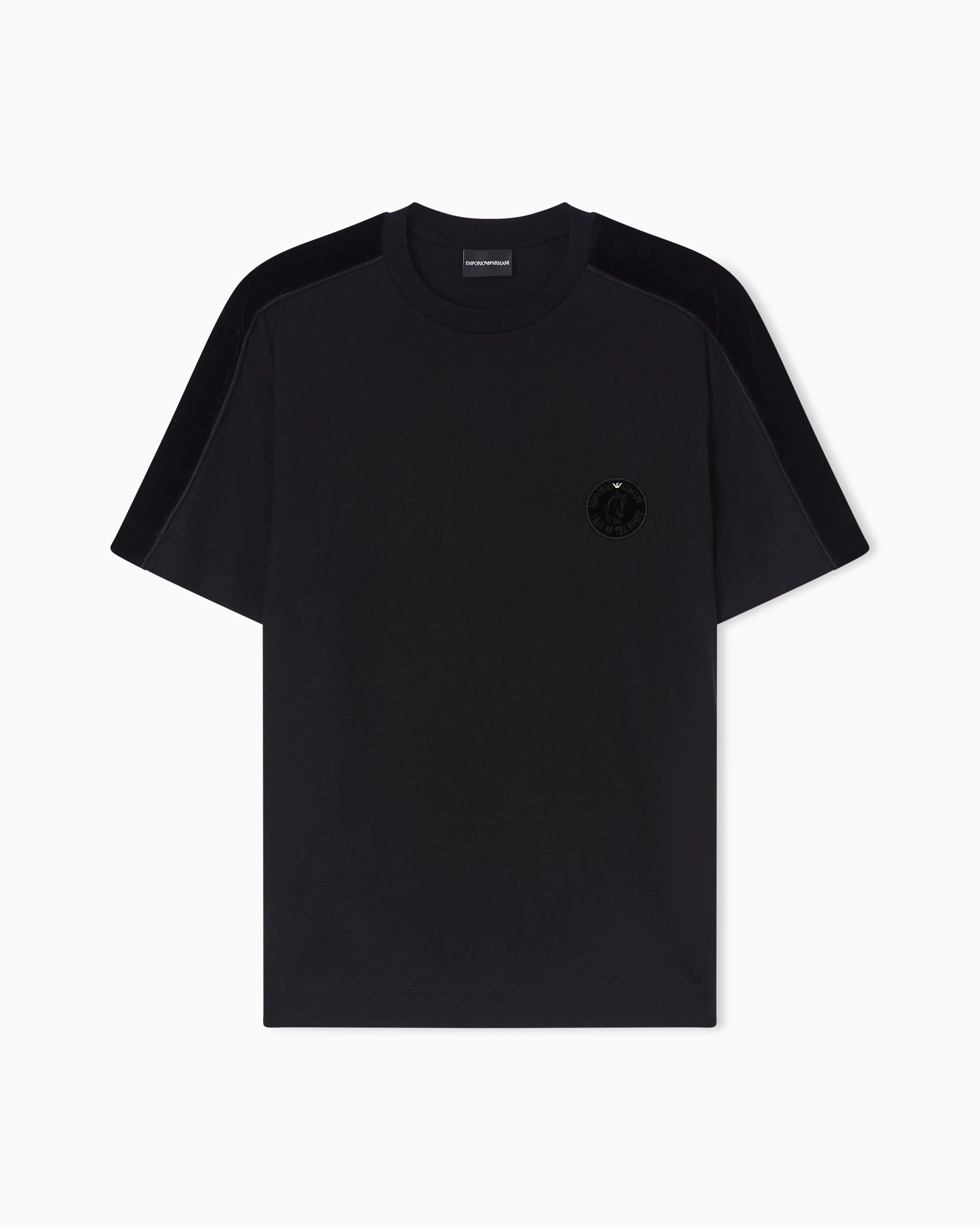 Emporio Armani Lunar New Year Lyocell blend jersey T-shirt with patch and tape