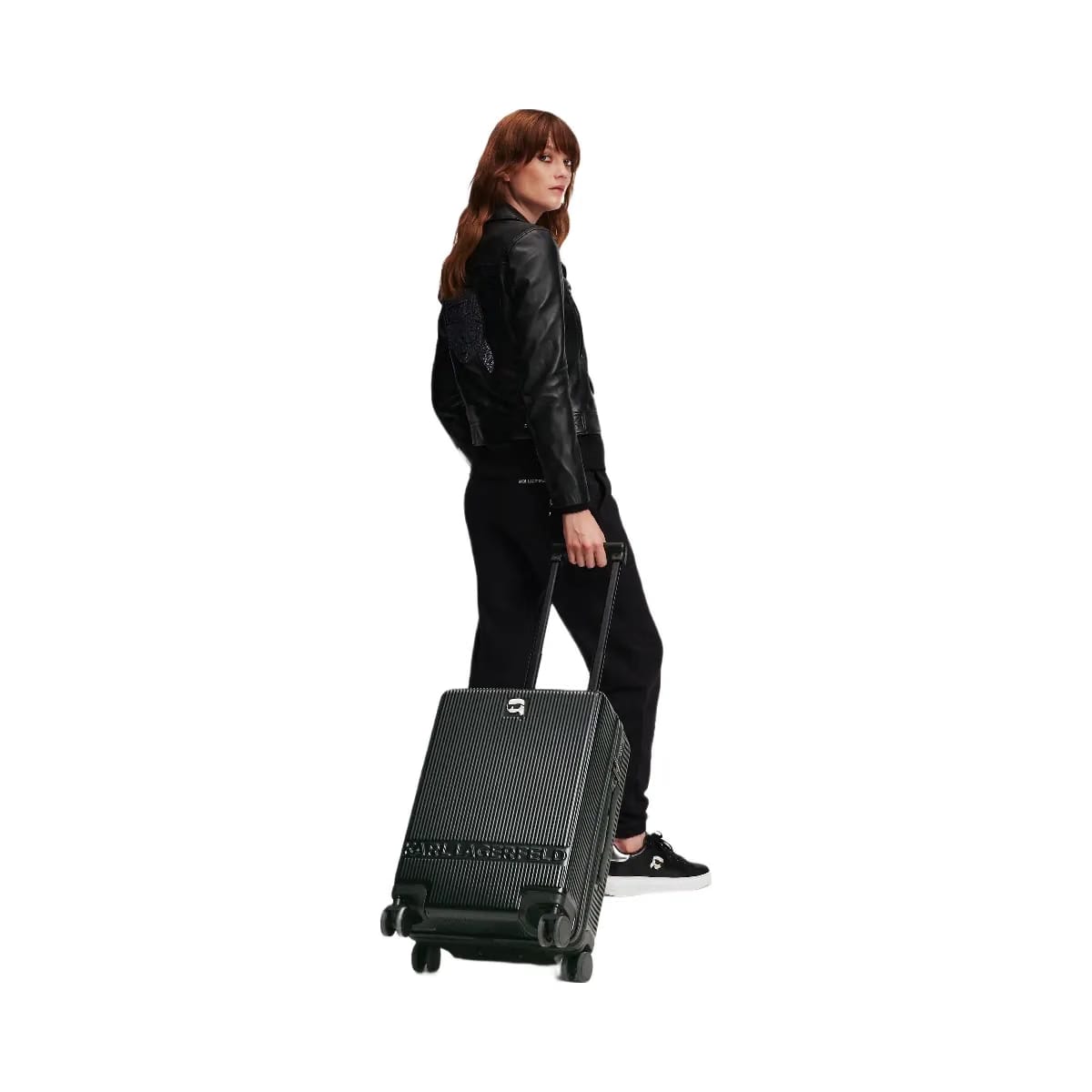 Karl Lagerfeld Ikon Hard-Shell Trolley Case Black