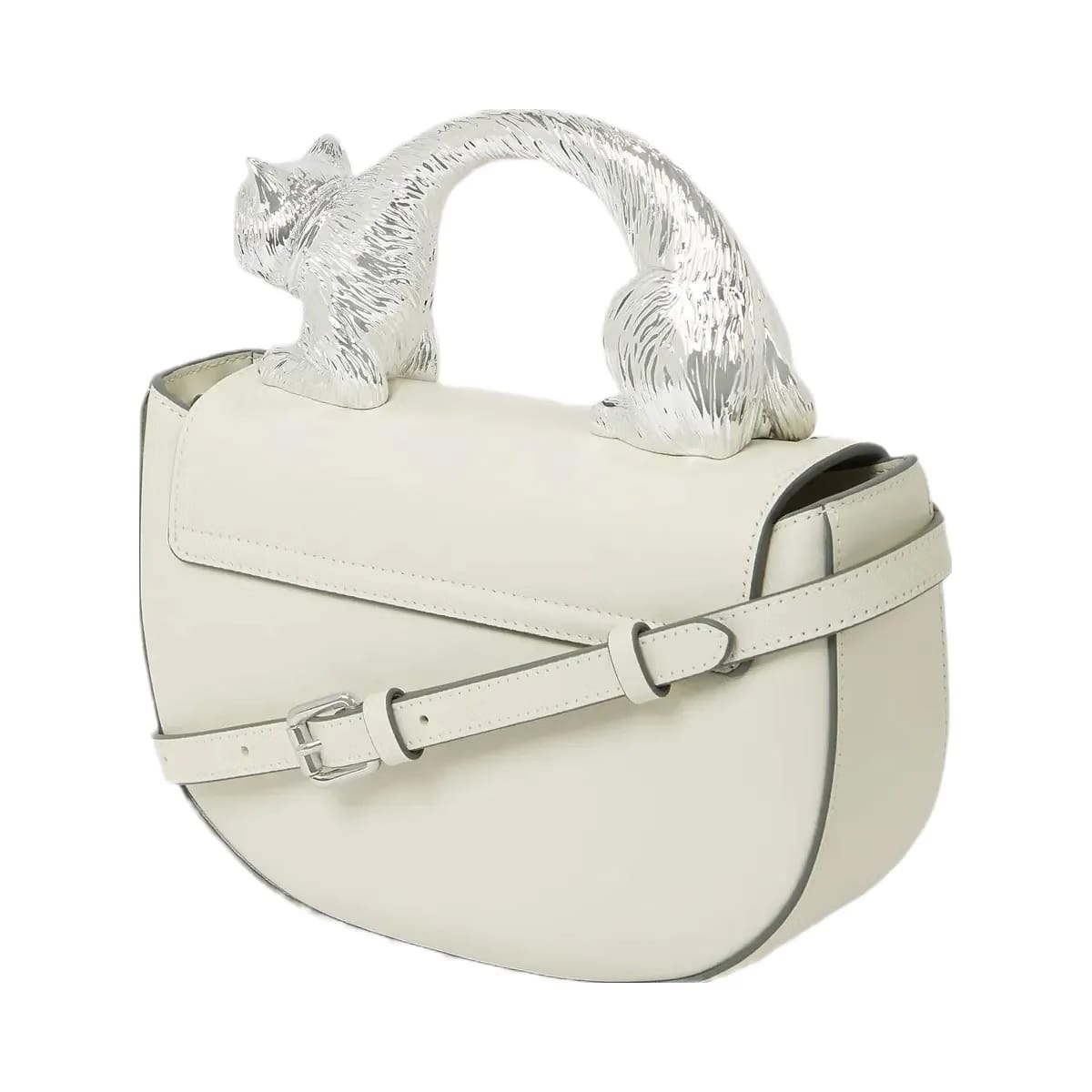 Karl Lagerfeld Choupette Top Handle Bag Off White