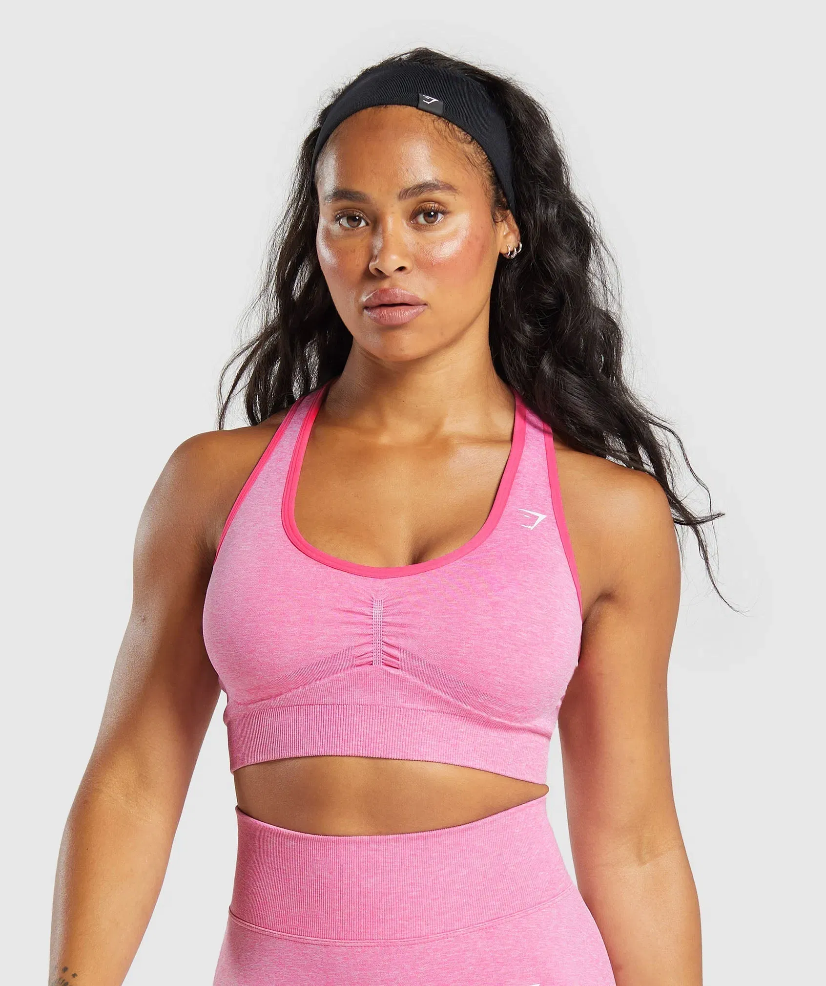 Women's Gymshark Lift Seamless Sports Bra Pink