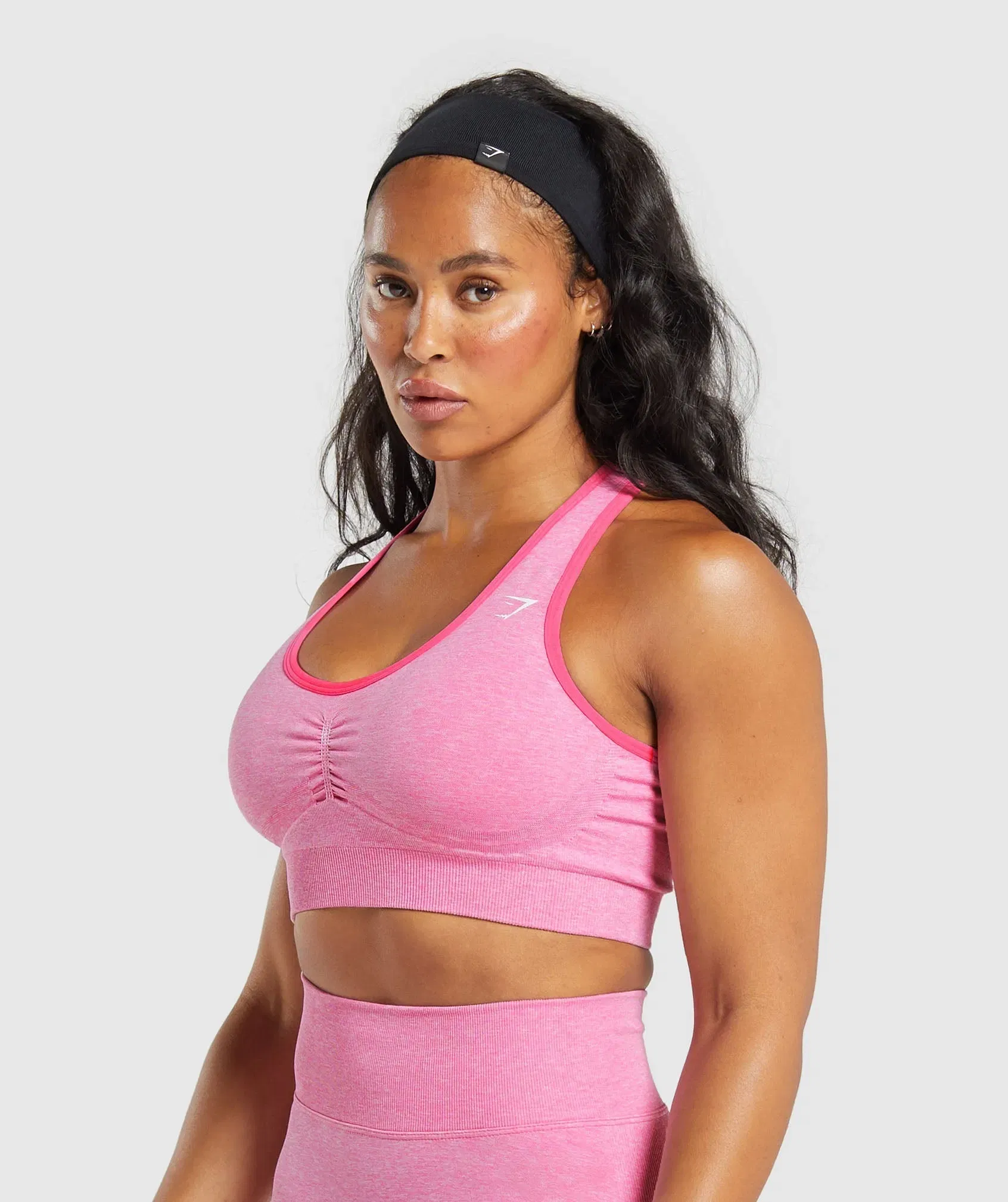 Women's Gymshark Lift Seamless Sports Bra Pink