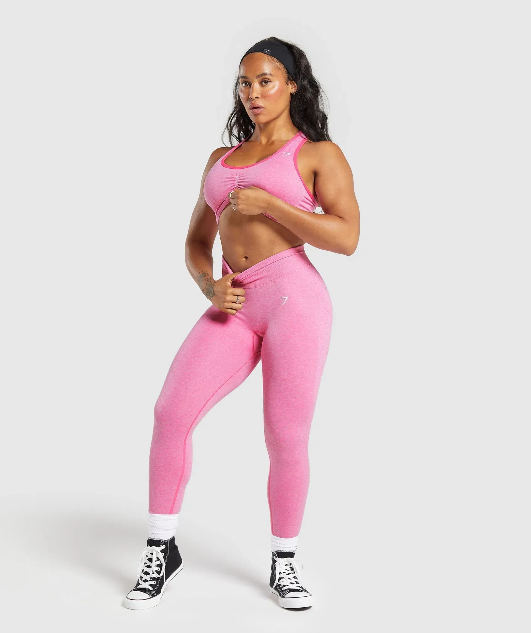 Women's Gymshark Lift Seamless Sports Bra Pink