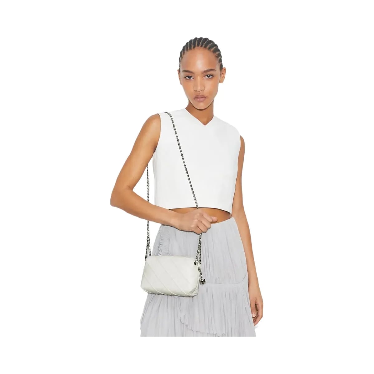 Tory Burch Fleming Soft Crossbody Bag Blanc