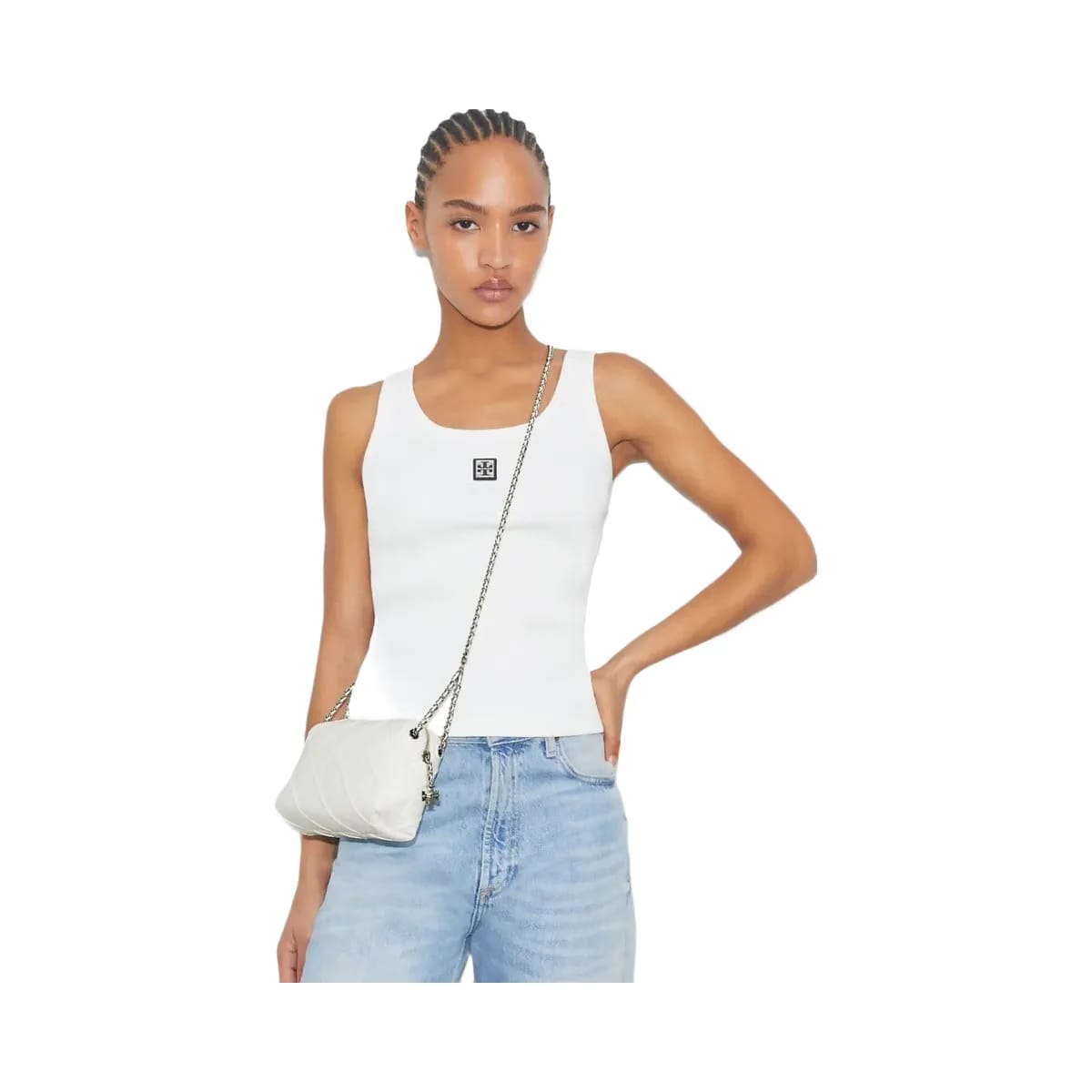 Tory Burch Fleming Soft Crossbody Bag Blanc