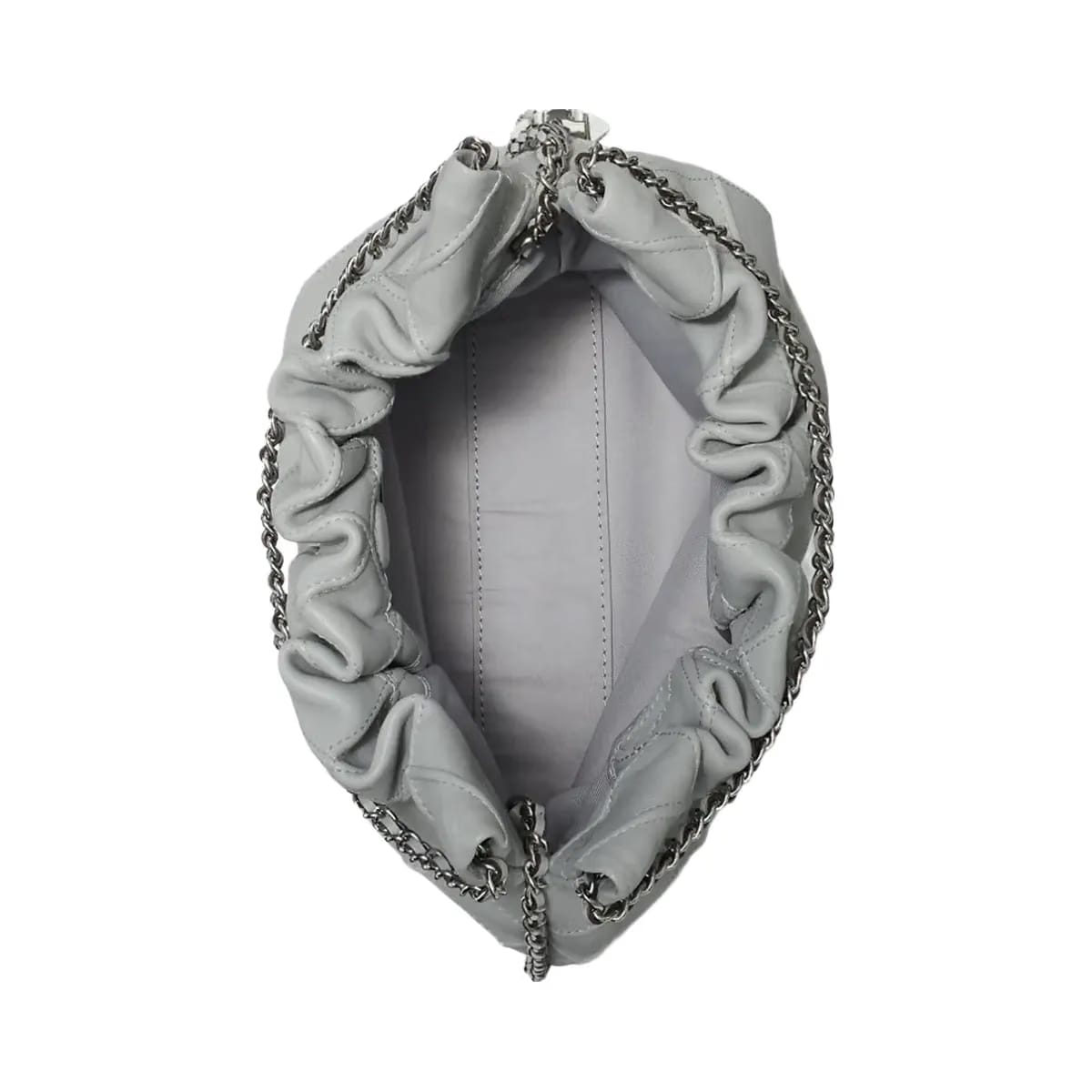 Tory Burch Mini Fleming Soft Hobo Bag Gray