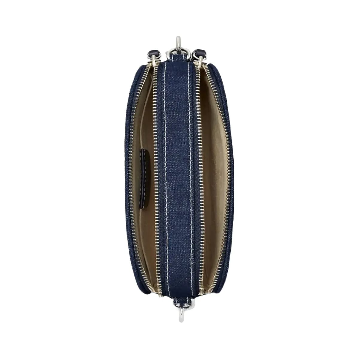 Tory Burch Mini Miller Denim Crossbody Bag Royal Navy