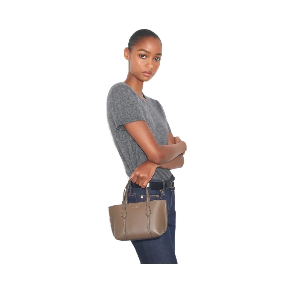 Tory Burch Mini Perry Tote Wild Mushroom
