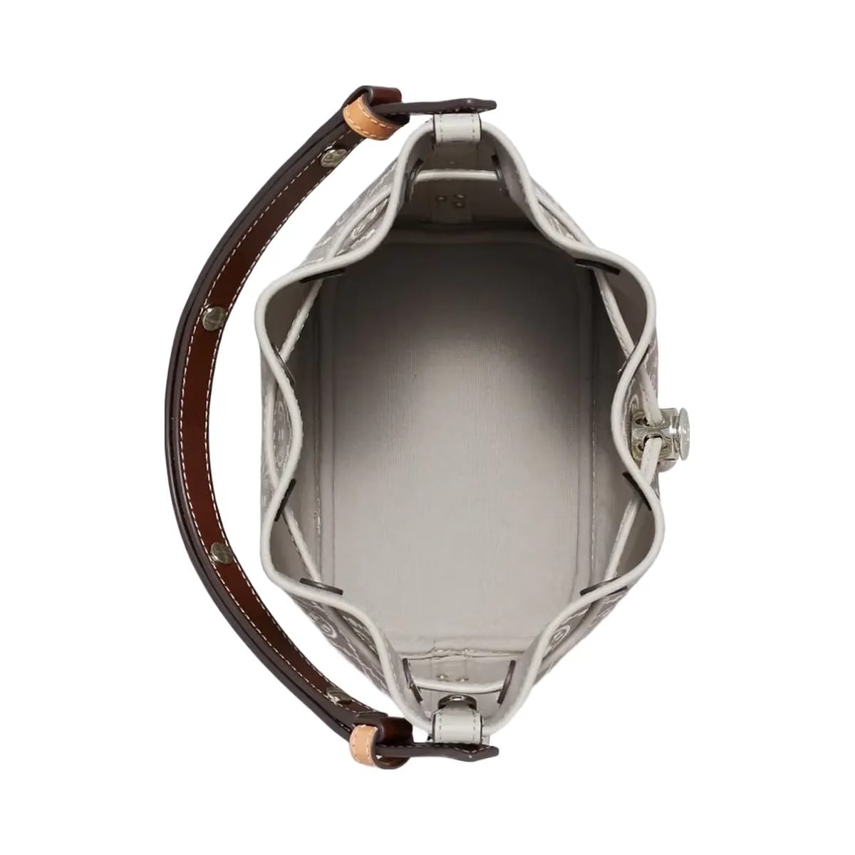 Tory Burch T Monogram Utility Bucket Bag Gray