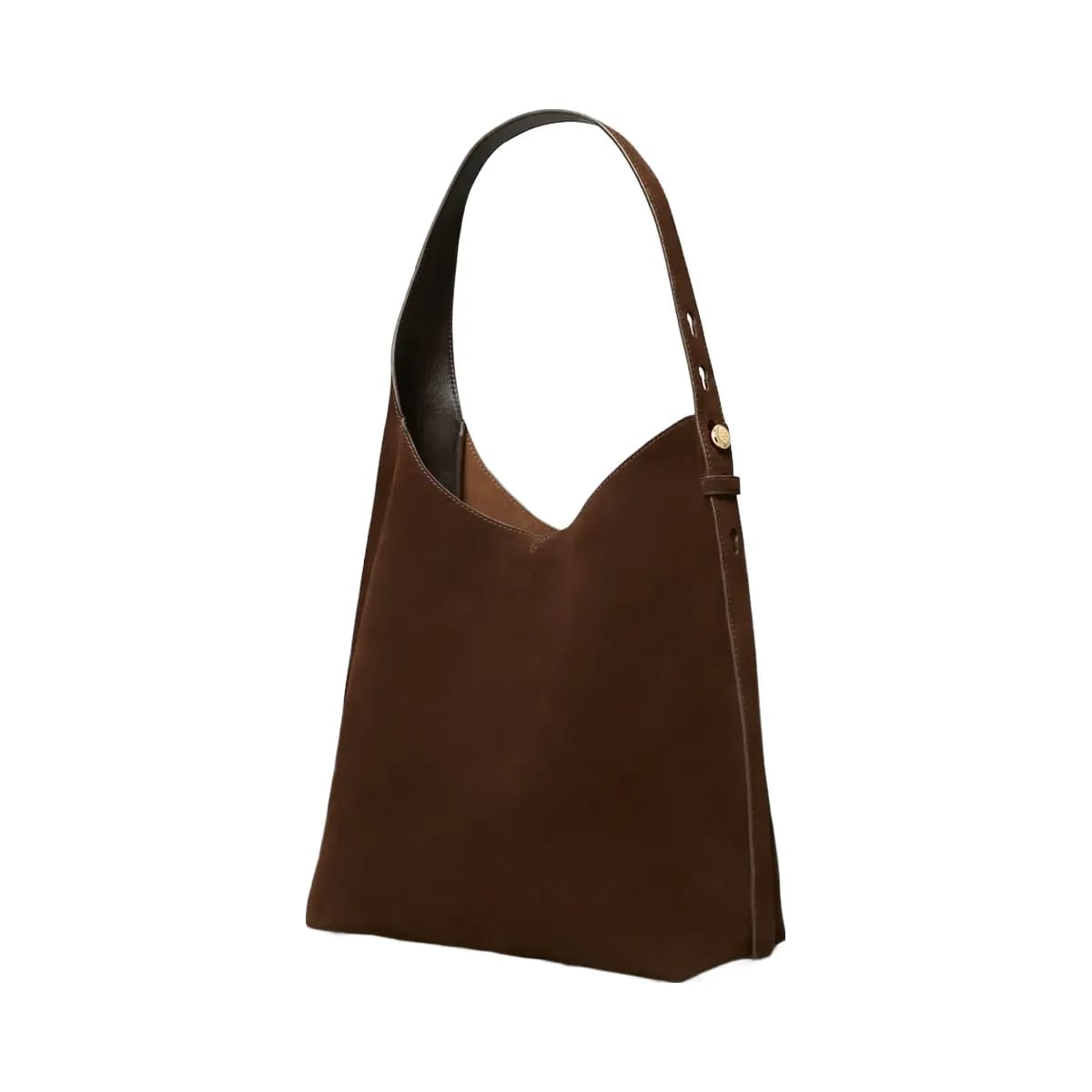 Tory Burch Romy Suede Hobo Bag Dark Cocoa