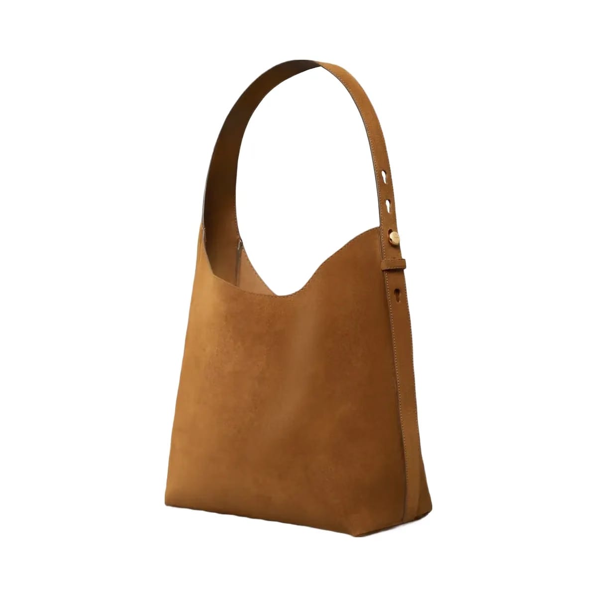 Tory Burch Romy Suede Hobo Bag Caramel