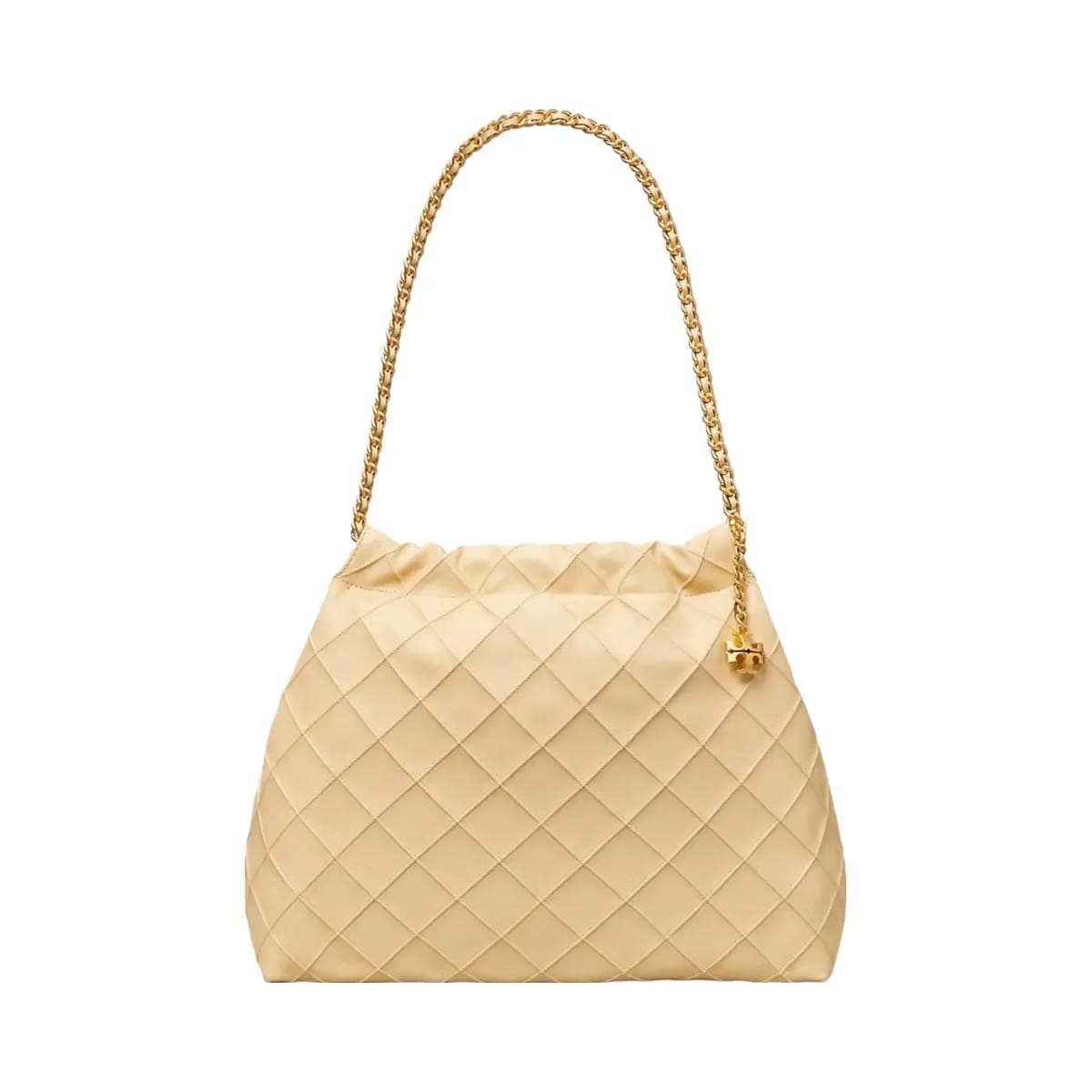Tory Burch Fleming Soft Hobo Bag Vanilla Soft Serve