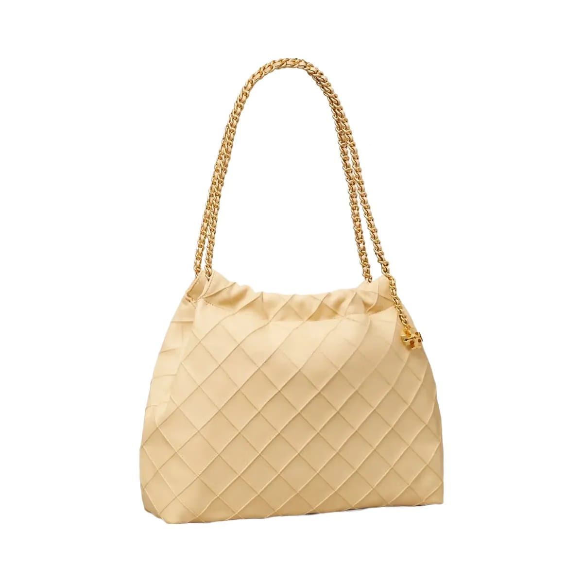 Tory Burch Fleming Soft Hobo Bag Vanilla Soft Serve