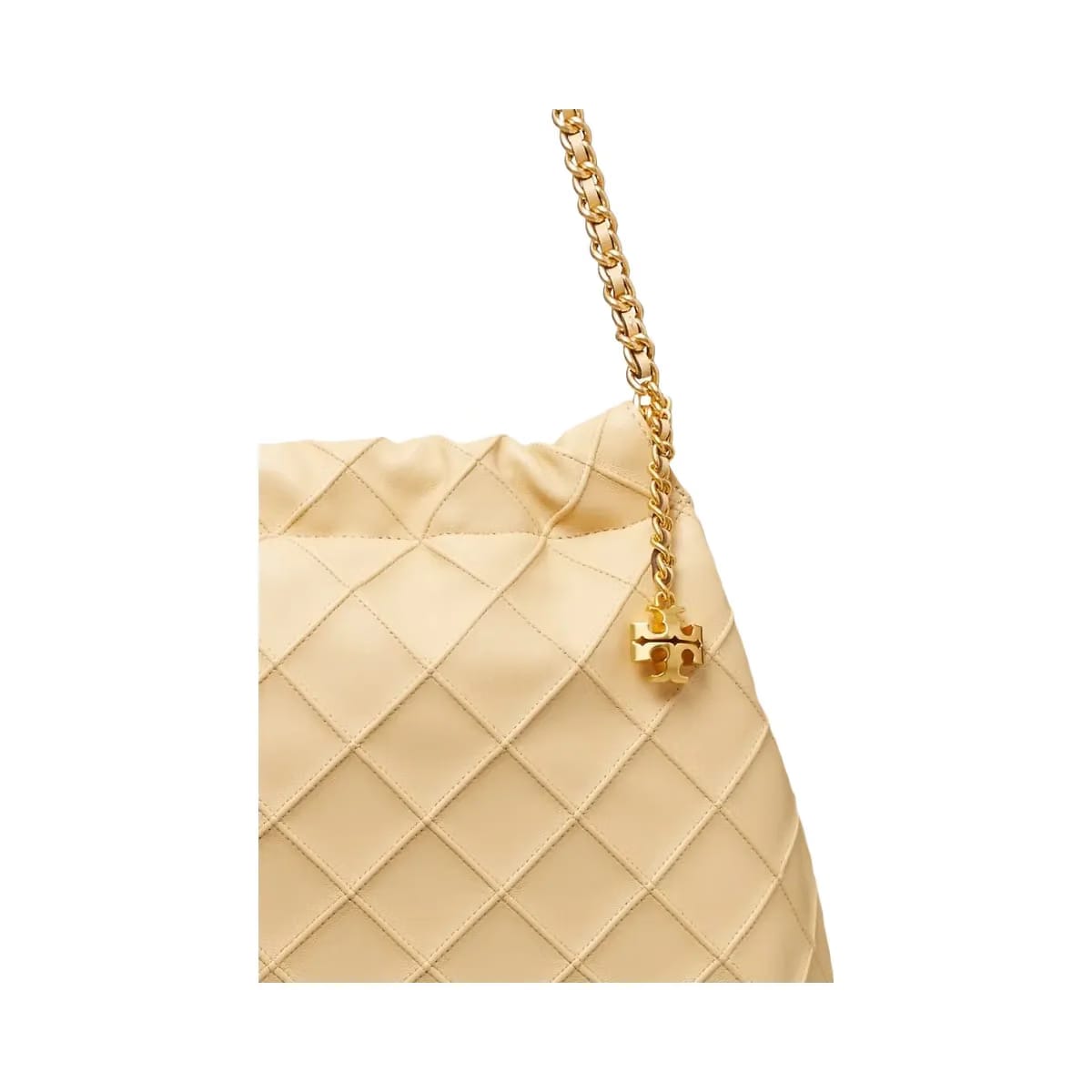 Tory Burch Fleming Soft Hobo Bag Vanilla Soft Serve