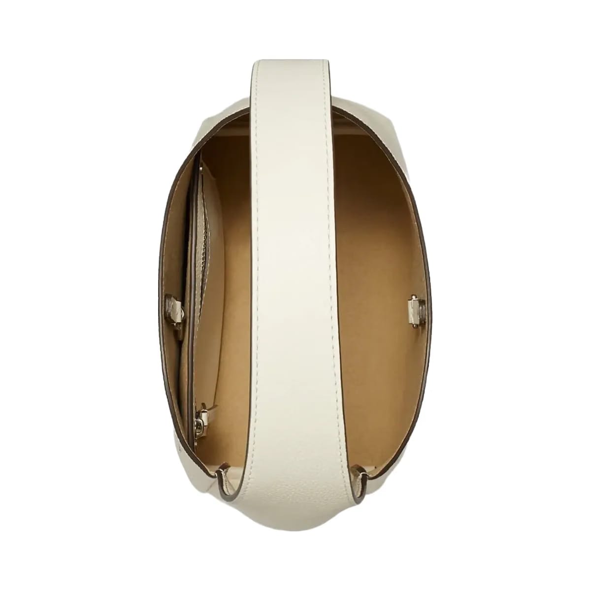 Tory Burch Small Romy Hobo Bag Light Cream