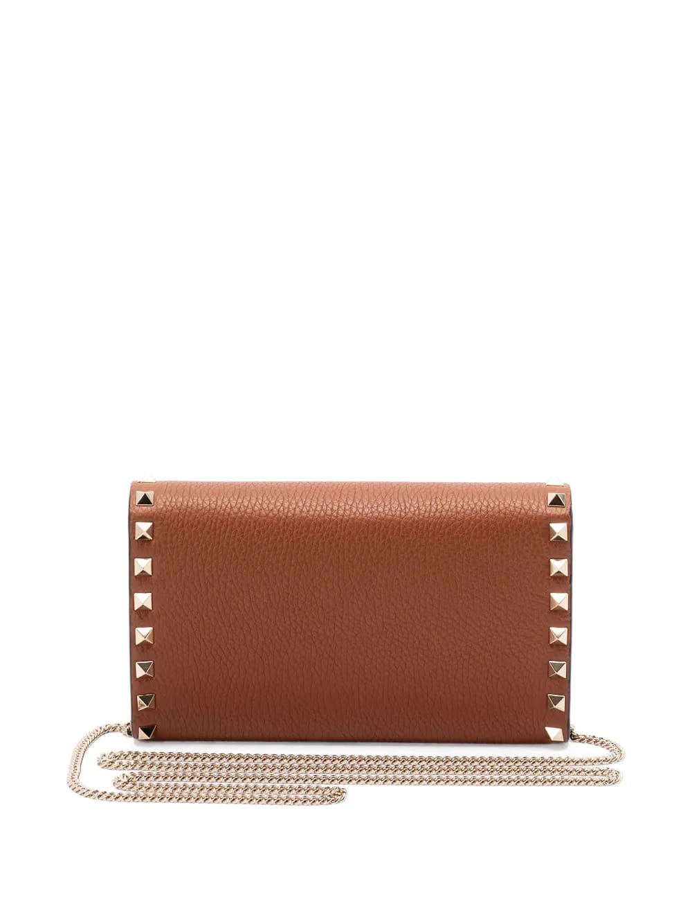 Rockstud leather chain shoulder bag