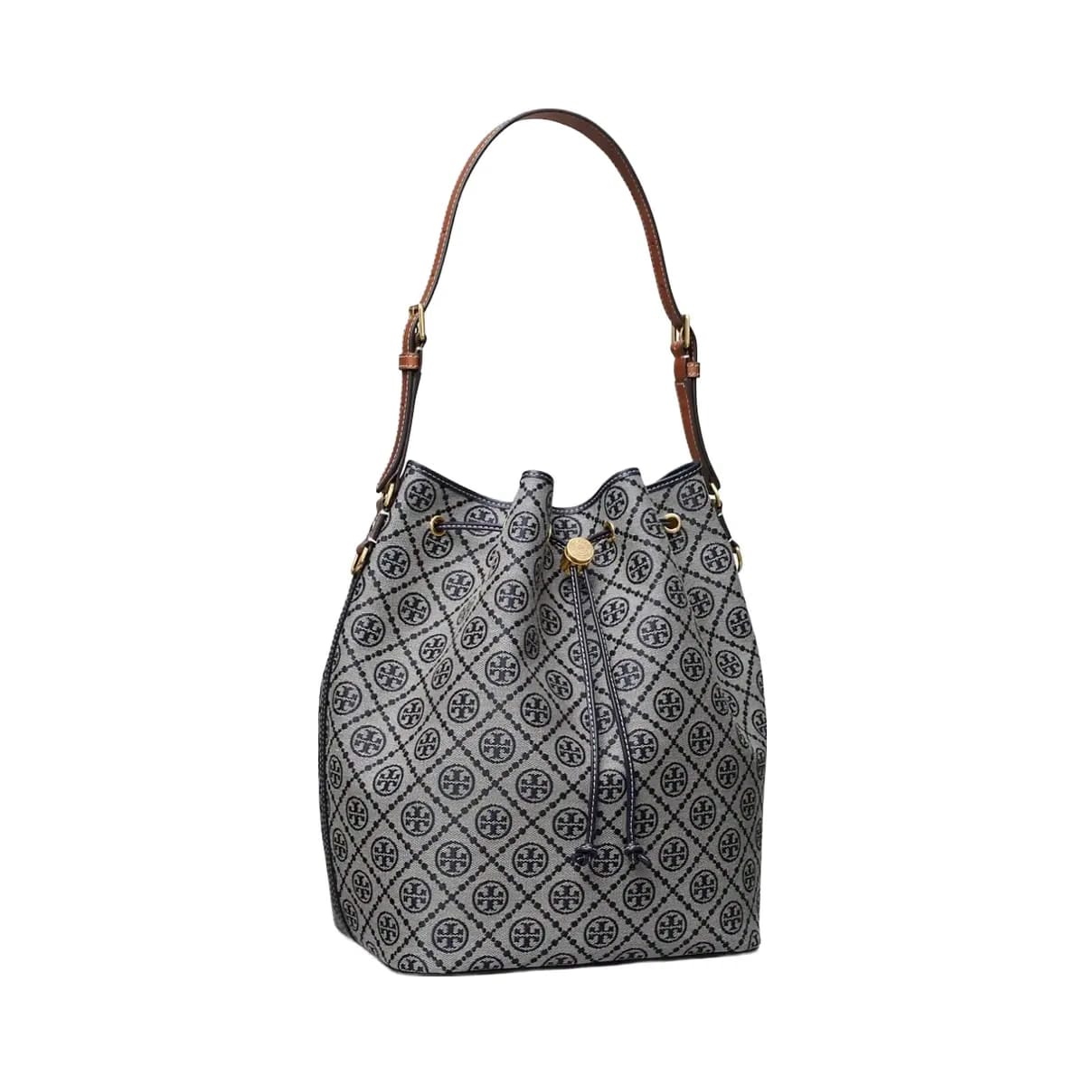 Tory Burch T Monogram Oversized Bucket Bag Tory Navy