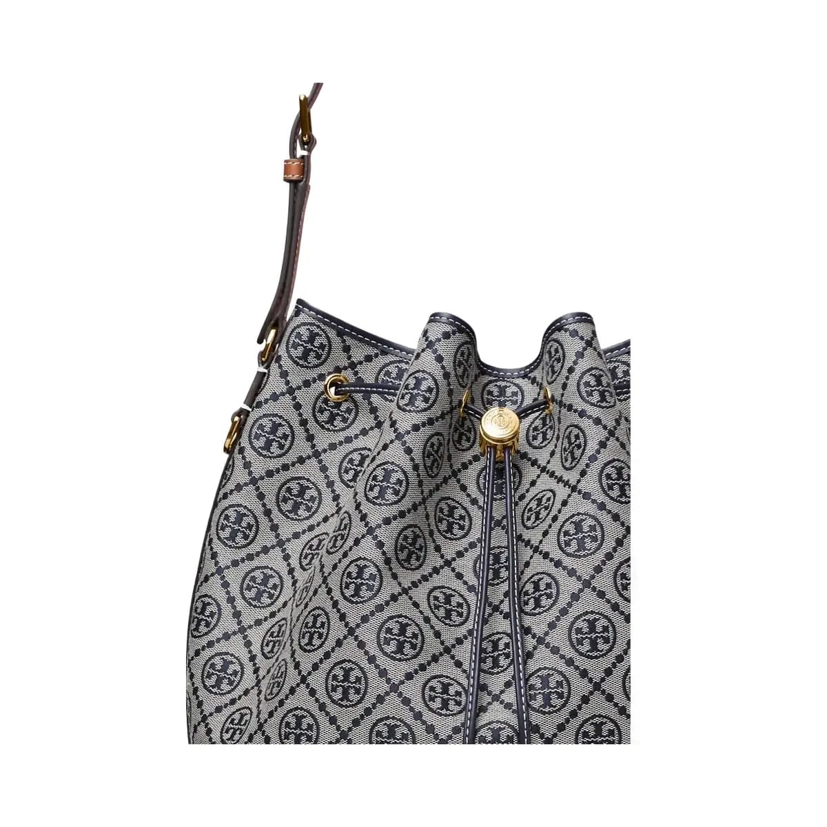 Tory Burch T Monogram Oversized Bucket Bag Tory Navy