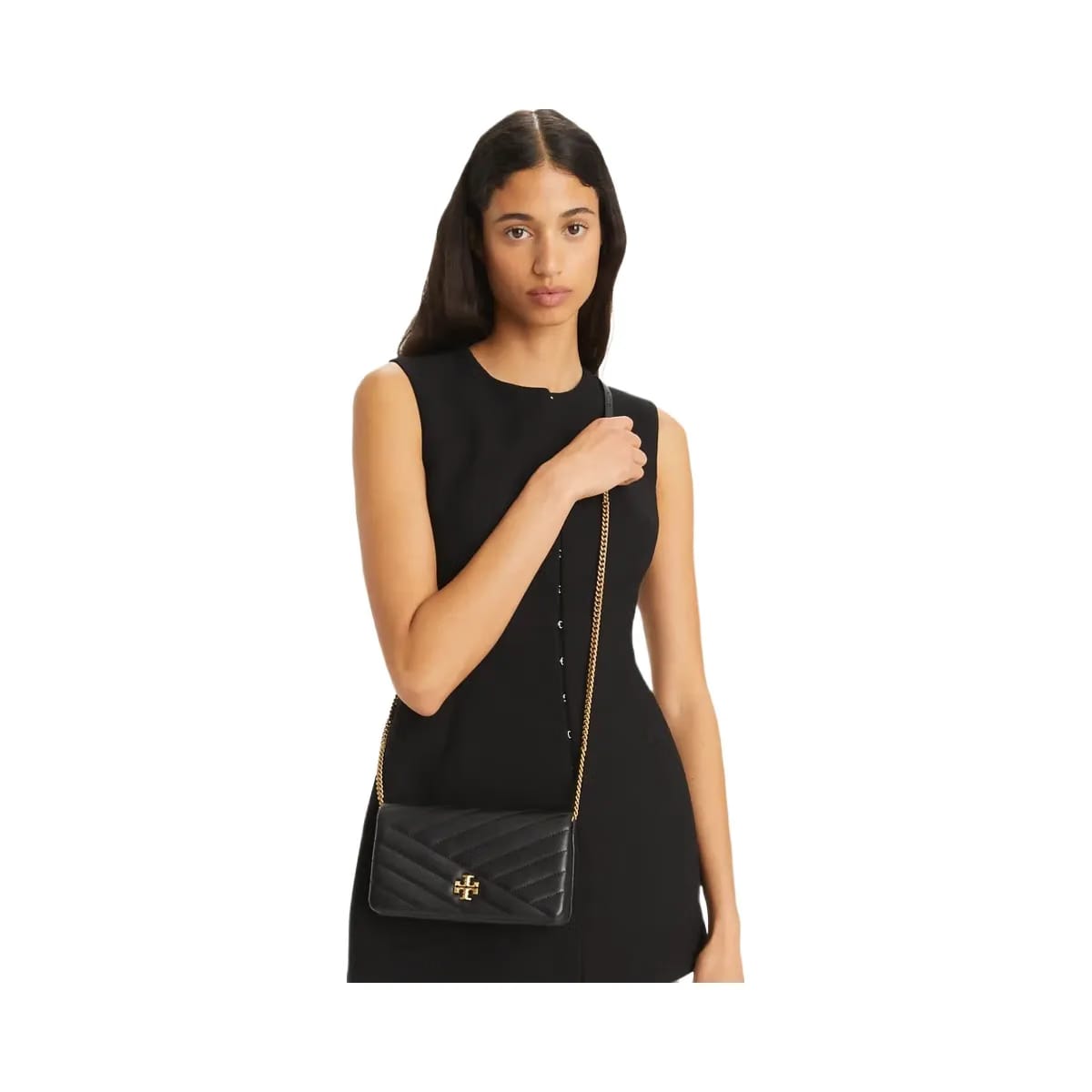 Tory Burch Kira Chevron Crossbody Black
