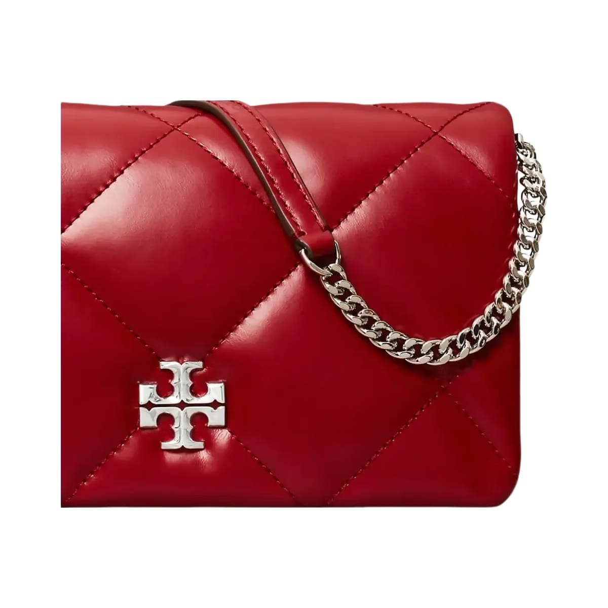 Tory Burch Kira Diamond Quilt Crossbody Red
