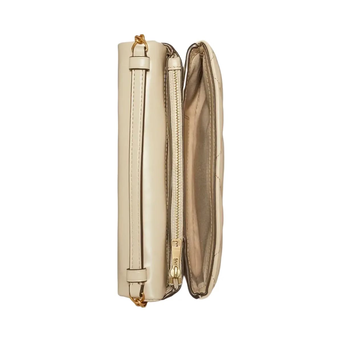 Tory Burch Kira Diamond Quilt Crossbody Light Stone