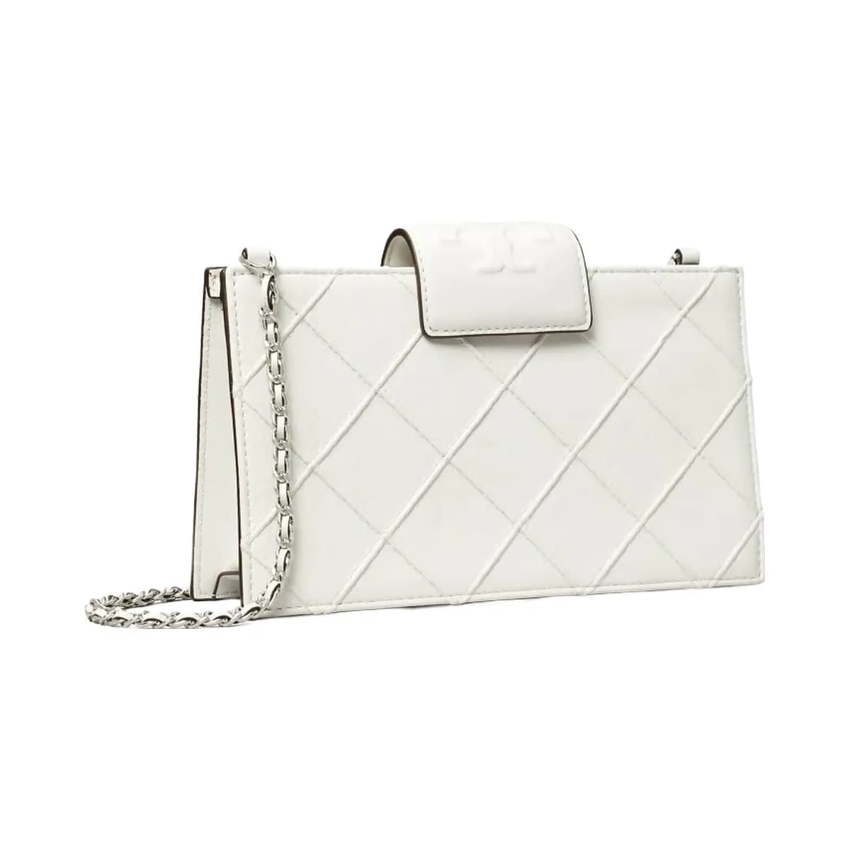 Tory Burch Mini Fleming Crossbody Blanc