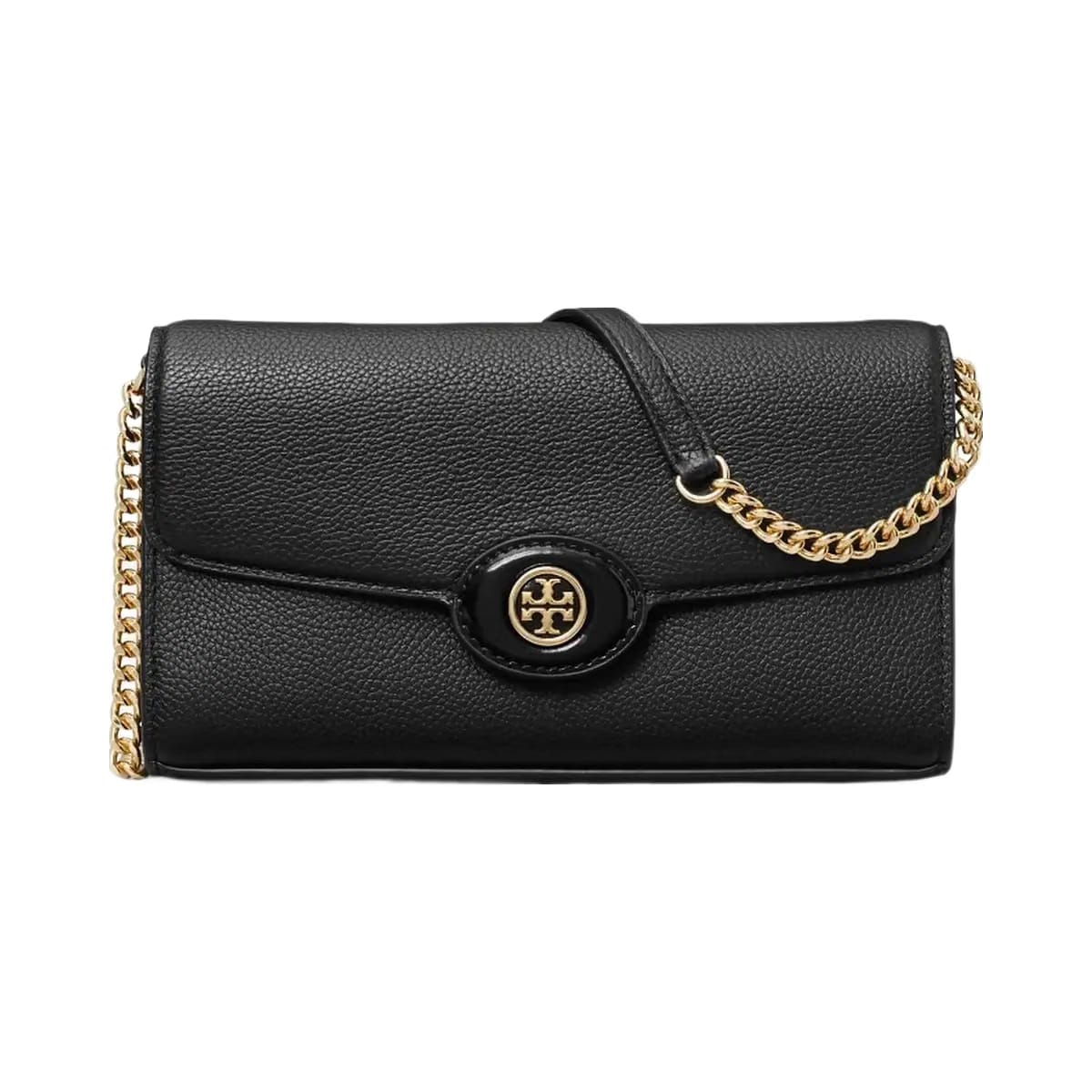 Tory Burch Robinson Pebbled Crossbody Black