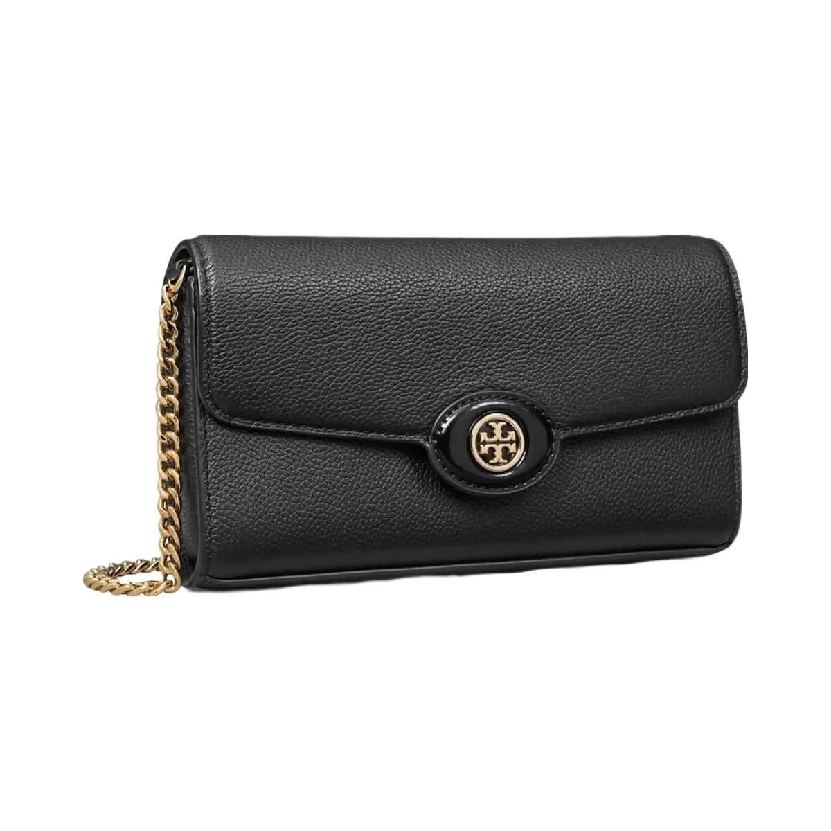 Tory Burch Robinson Pebbled Crossbody Black