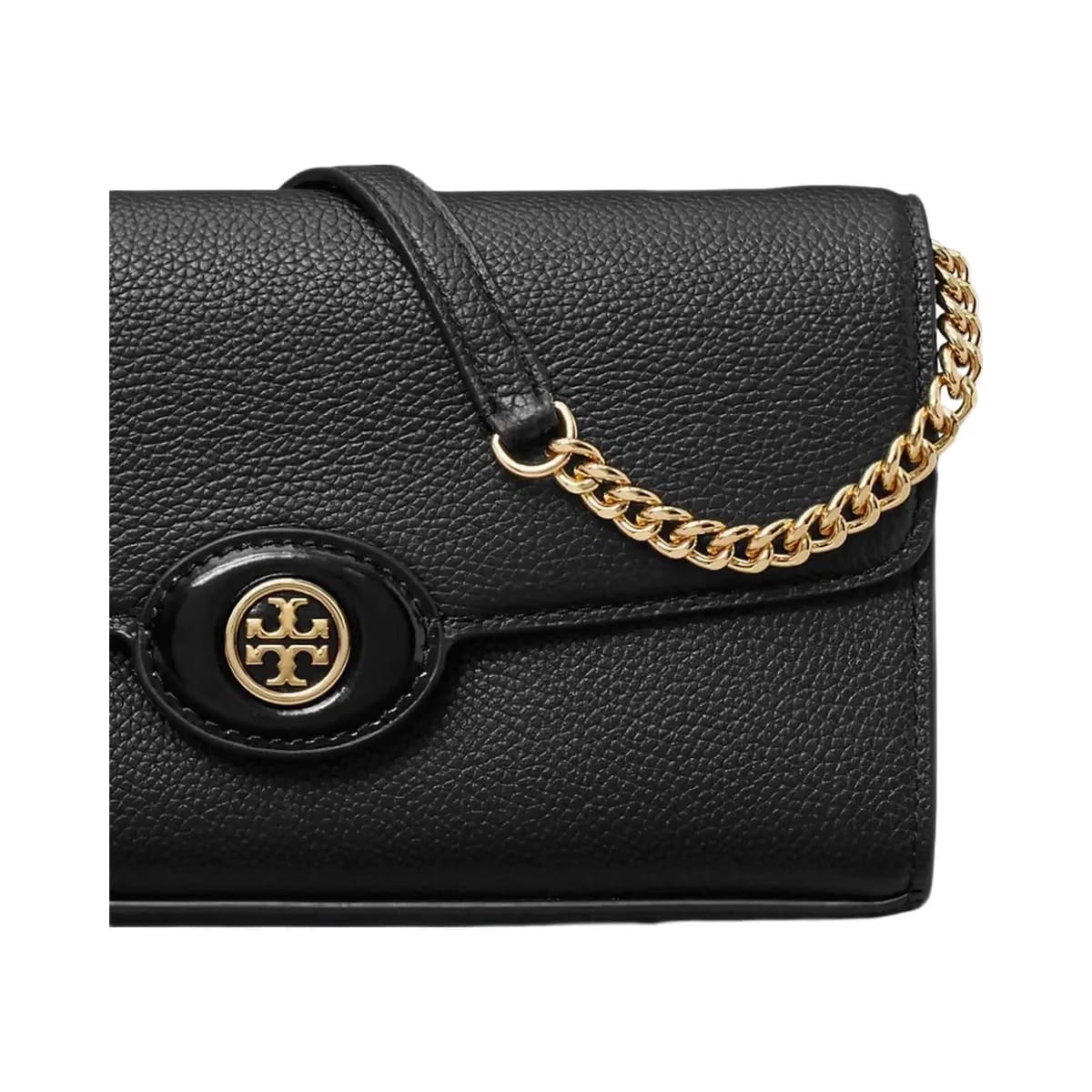 Tory Burch Robinson Pebbled Crossbody Black
