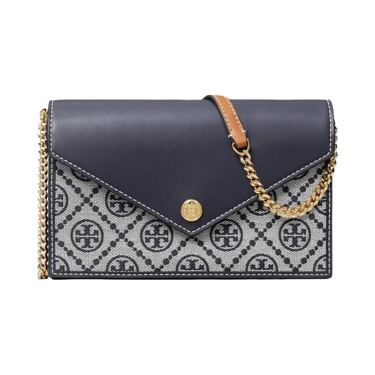 Tory Burch T Monogram Envelope Crossbody Tory Navy