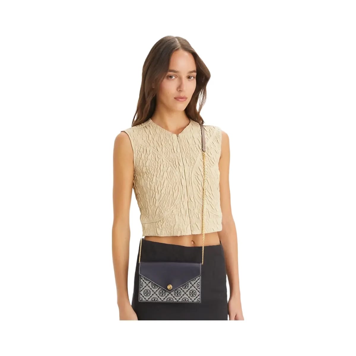Tory Burch T Monogram Envelope Crossbody Tory Navy