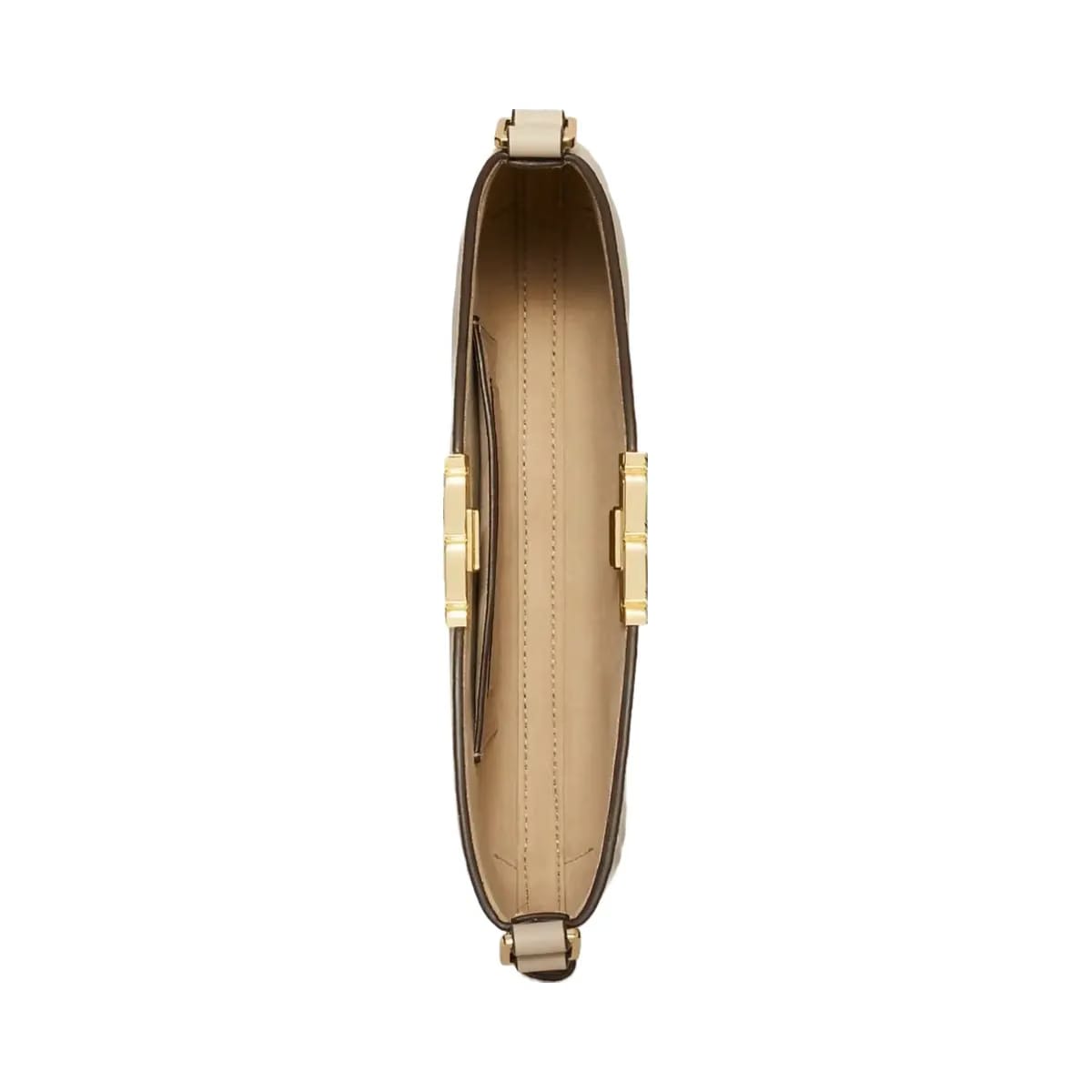 Tory Burch Eleanor Soft Slim Shoulder Bag Light Stone