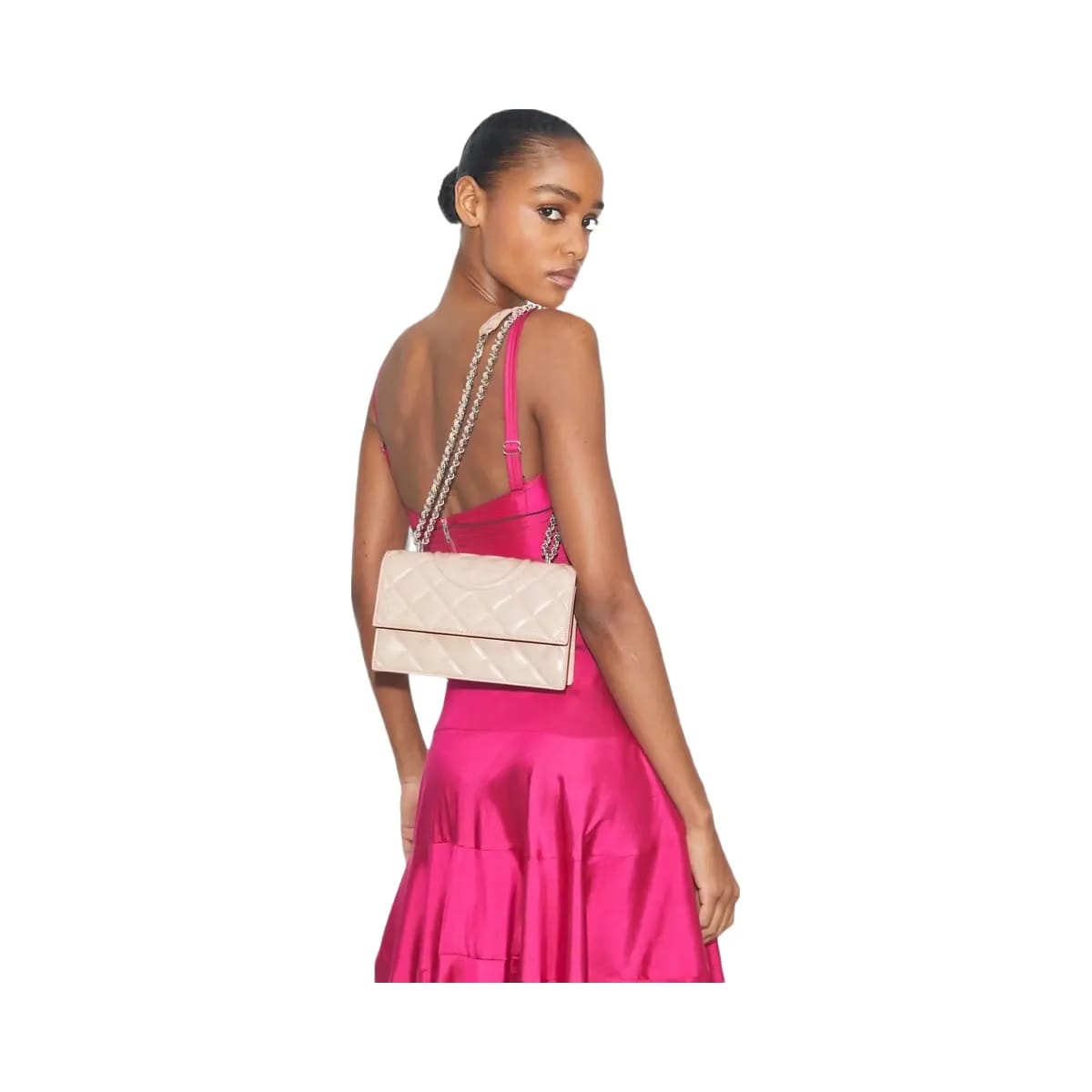 Tory Burch Small Fleming Shoulder Bag Soft Pink