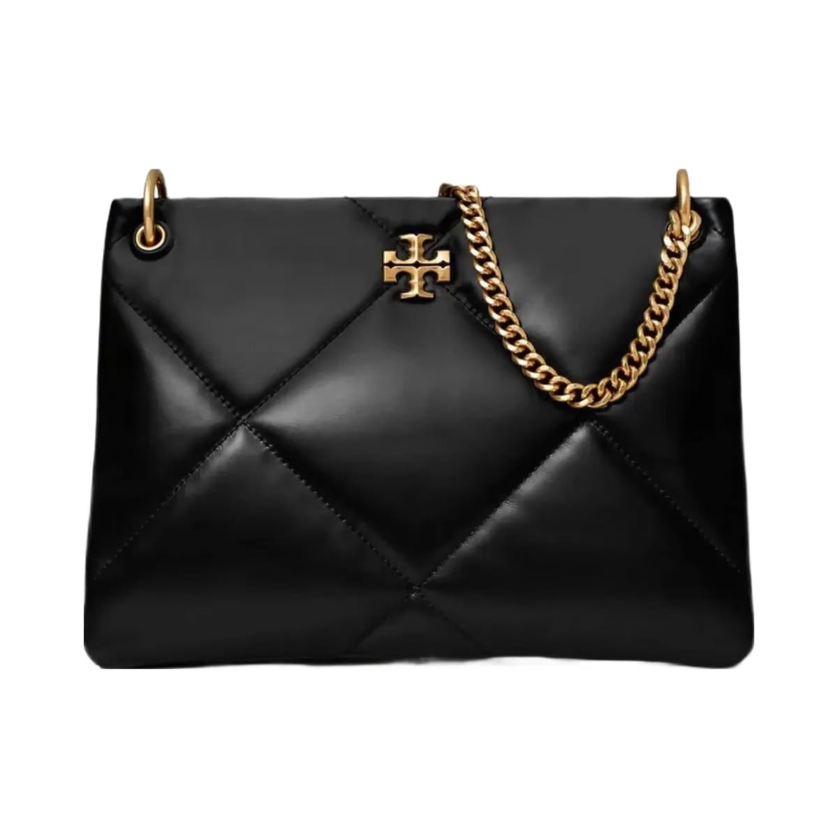 Tory Burch Small Kira Diamond Quilt Shoulder Bag Black
