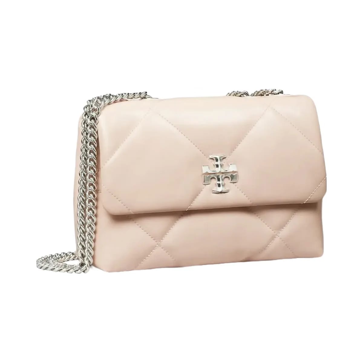 Tory Burch Small Kira Diamond Quilt Shoulder Bag Soft Pink