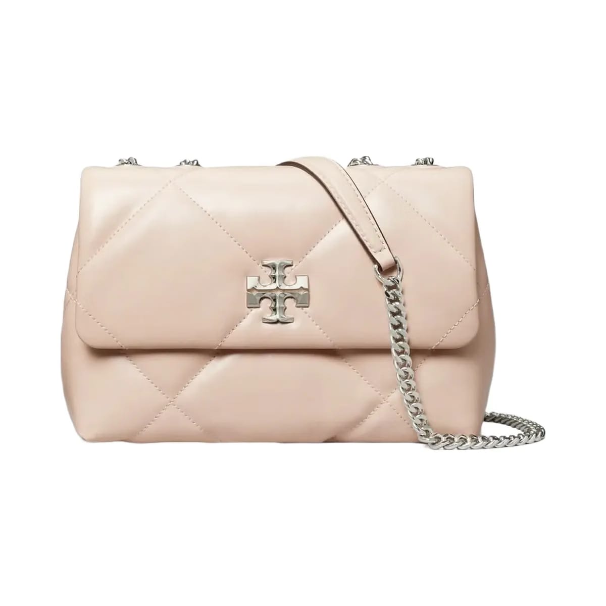 Tory Burch Small Kira Diamond Quilt Shoulder Bag Soft Pink