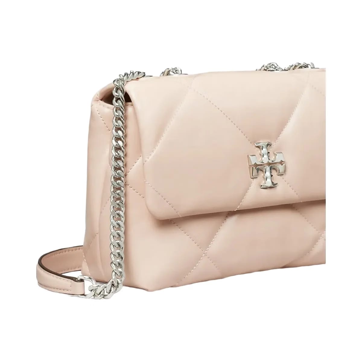 Tory Burch Small Kira Diamond Quilt Shoulder Bag Soft Pink