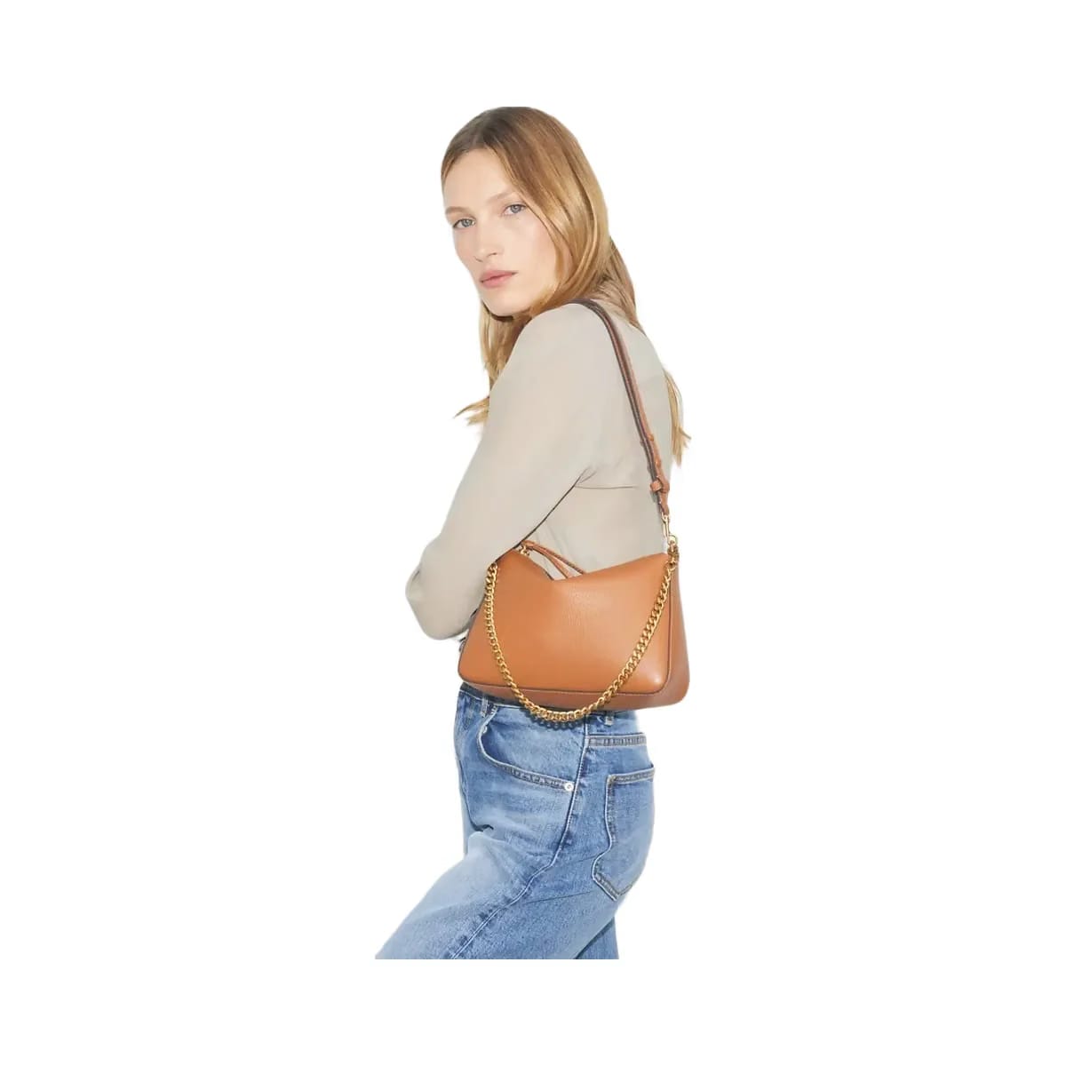 Tory Burch Small Perry Shoulder Bag Autumn Brown
