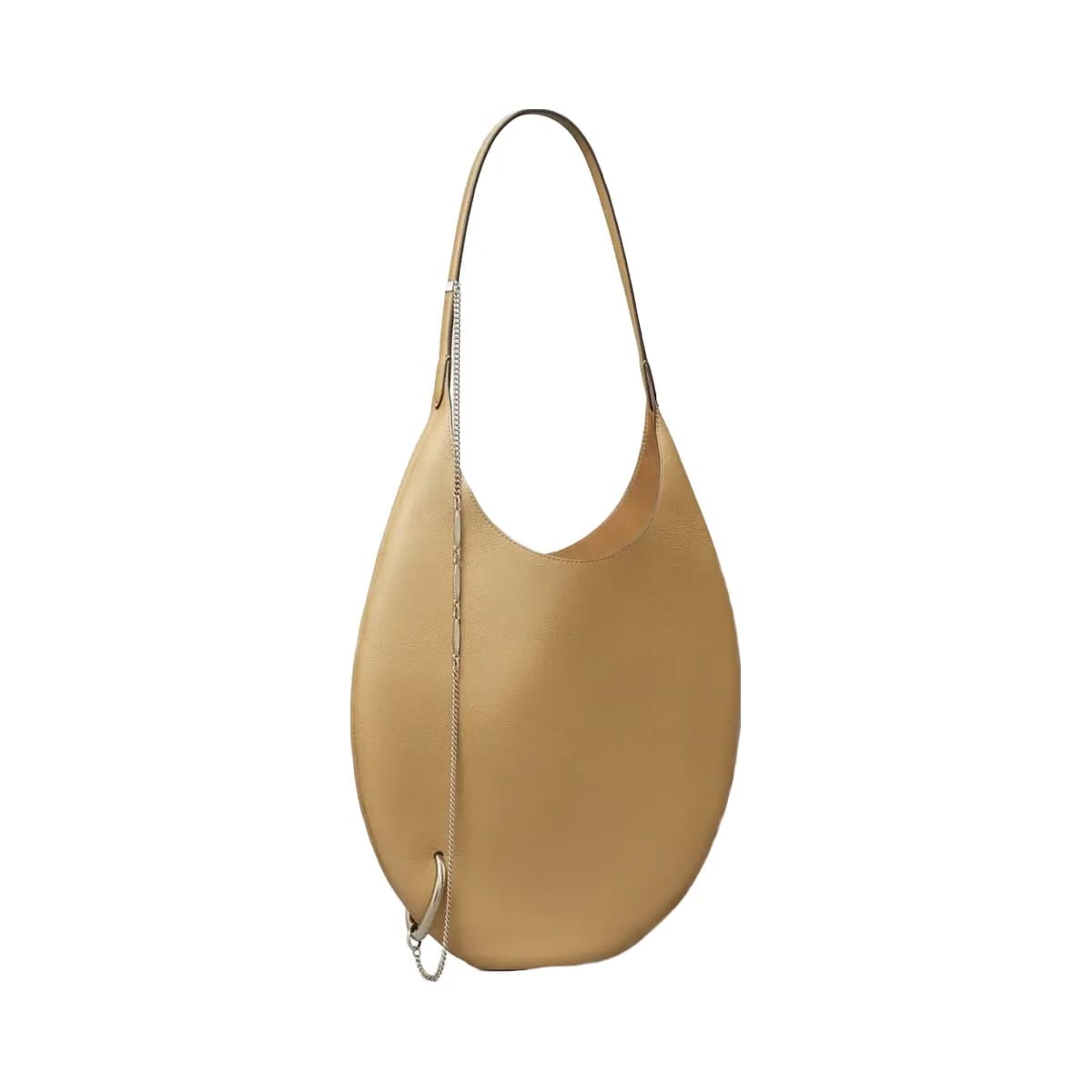 Tory Burch Pierced Soft Bag Light Sand
