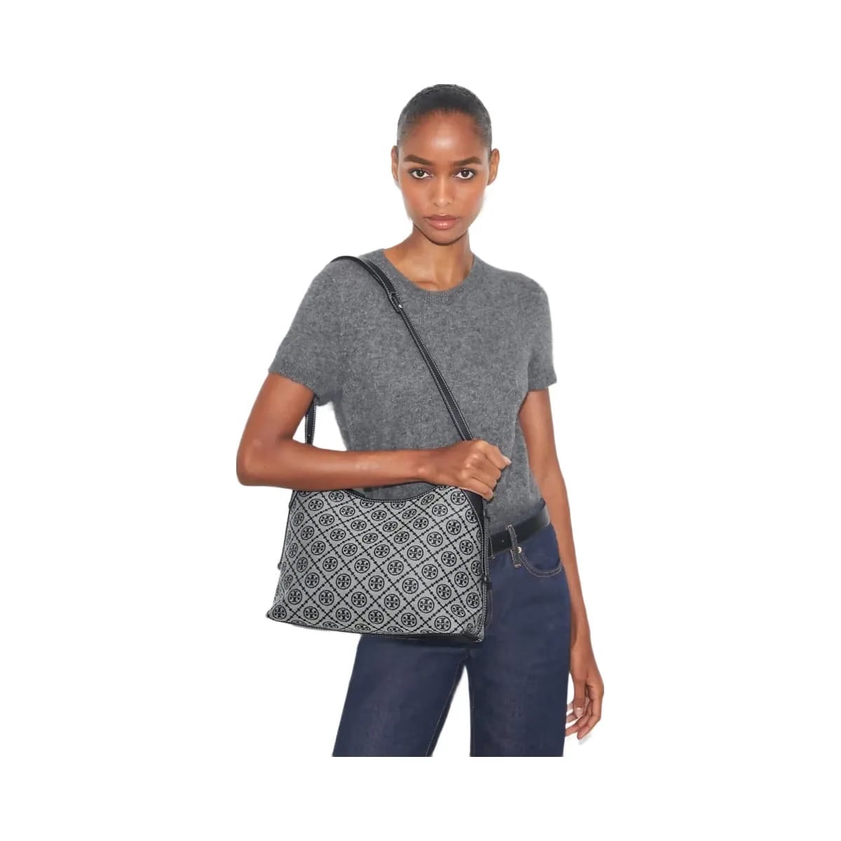 Tory Burch T Monogram Messenger Tory Navy