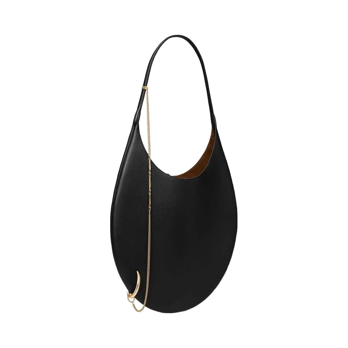 Tory Burch Pierced Soft Bag BLACK/GOLD