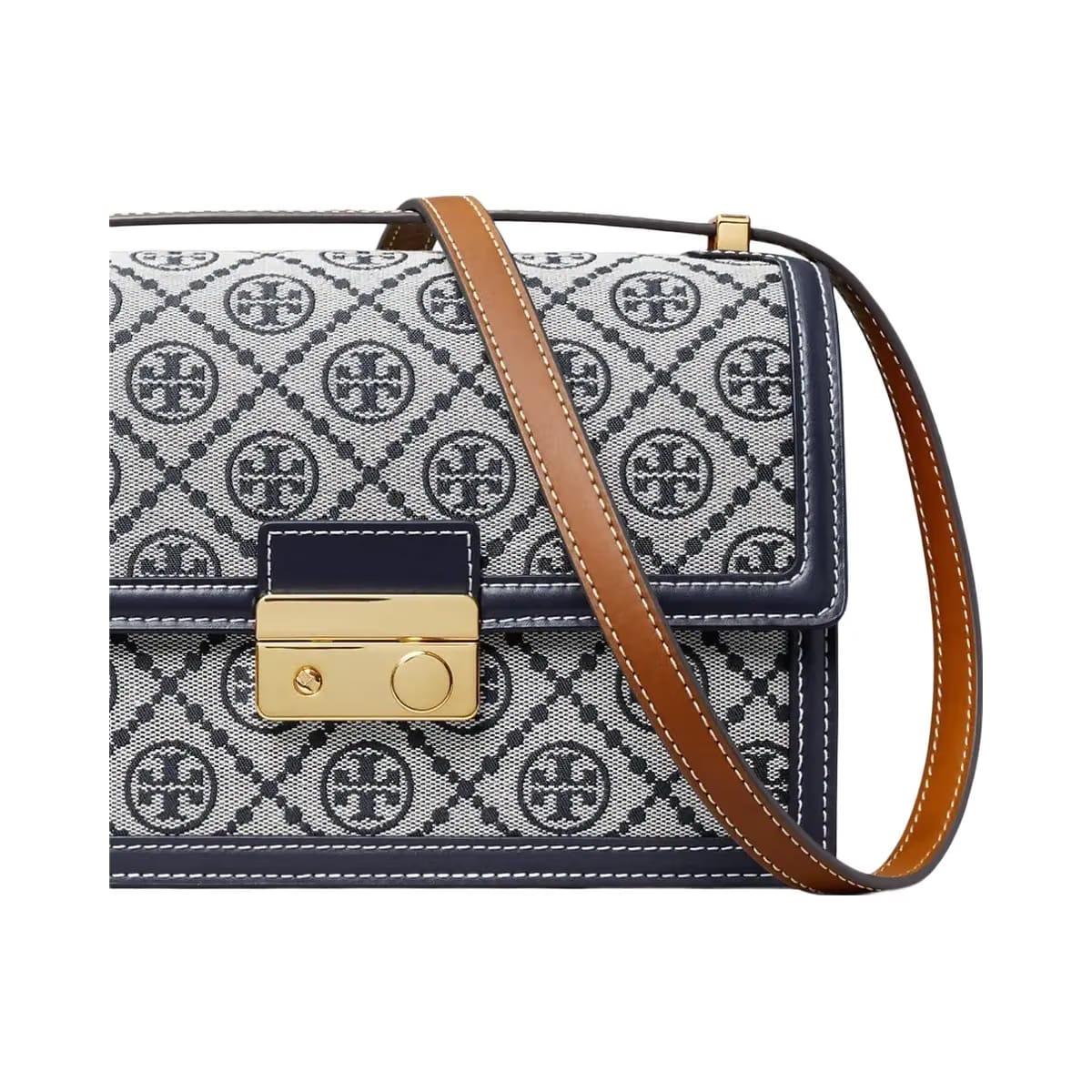 Tory Burch T Monogram Shoulder Bag Tory Navy