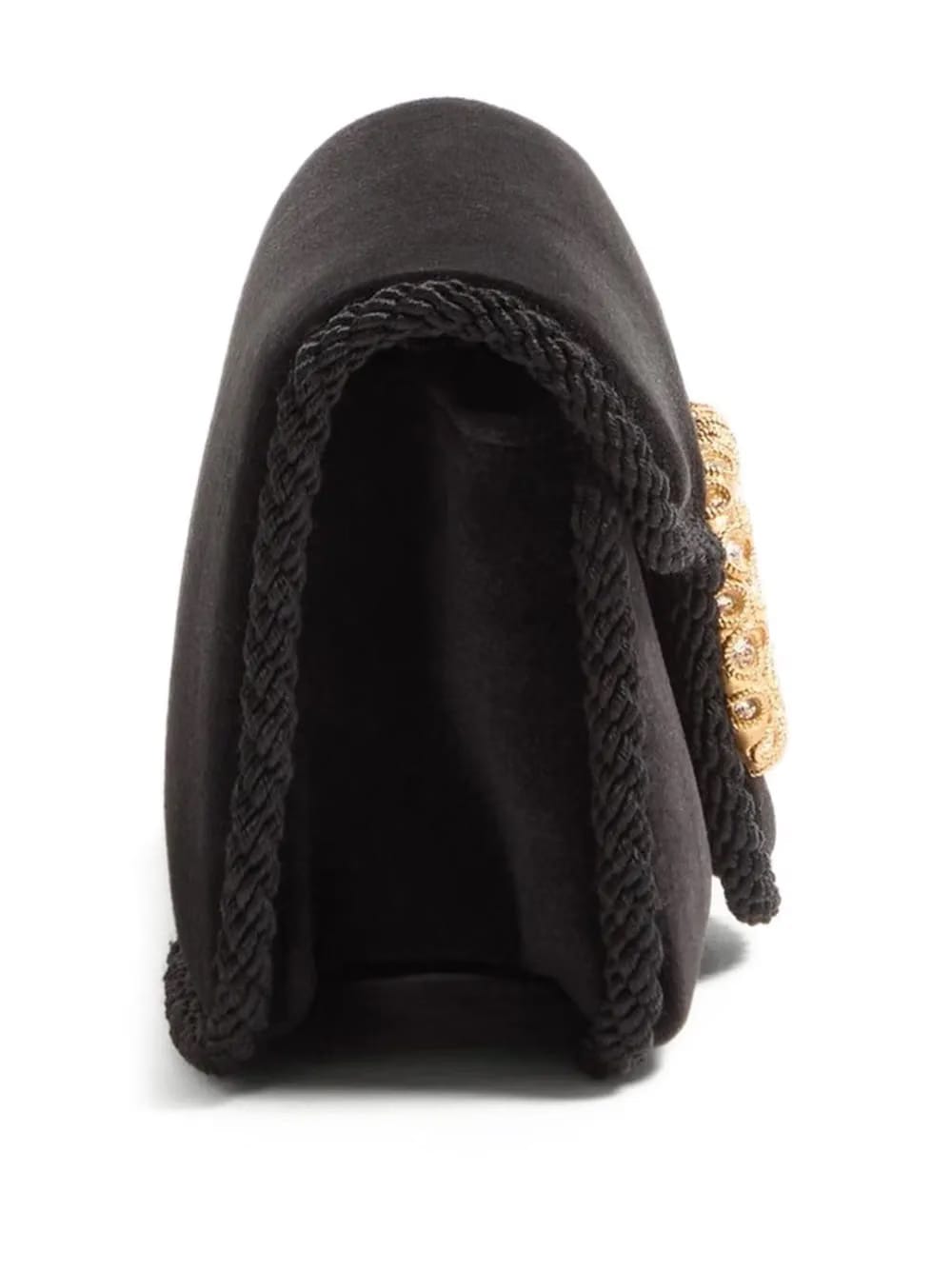 Locò jewel-embellished velvet clutch
