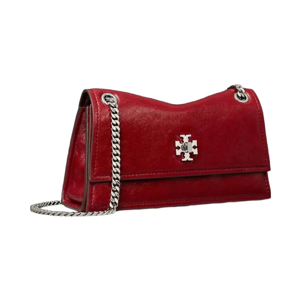 Tory Burch Mini Kira Turnlock Shoulder Bag Red