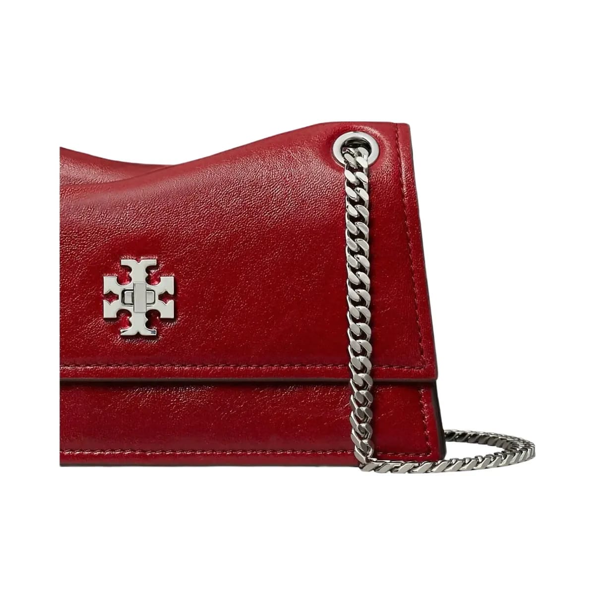 Tory Burch Mini Kira Turnlock Shoulder Bag Red