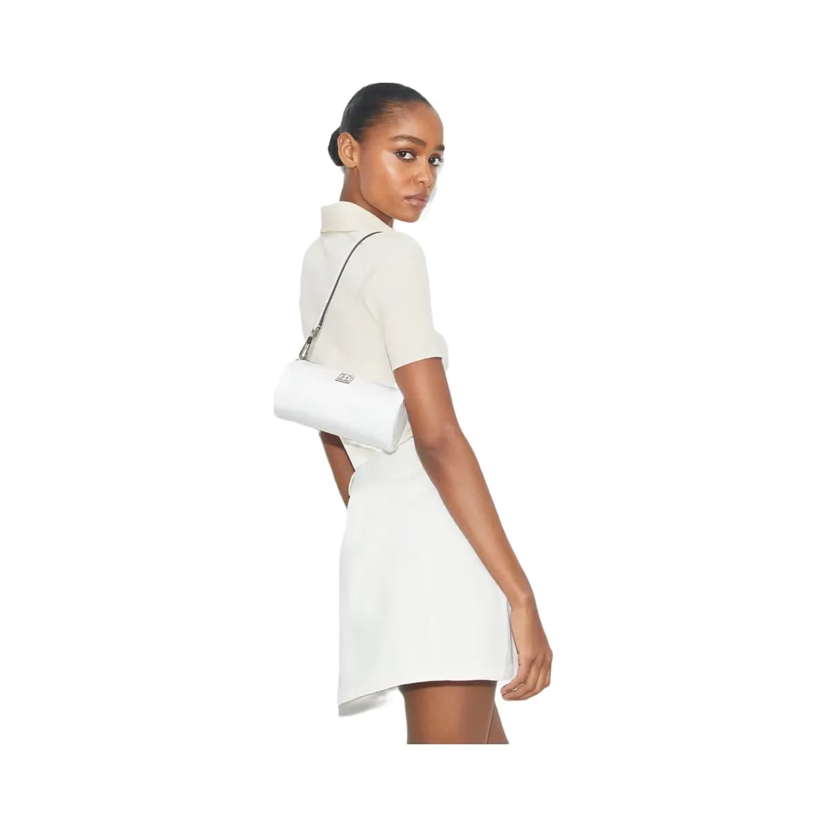 Tory Burch Virginia Cylinder Bag White